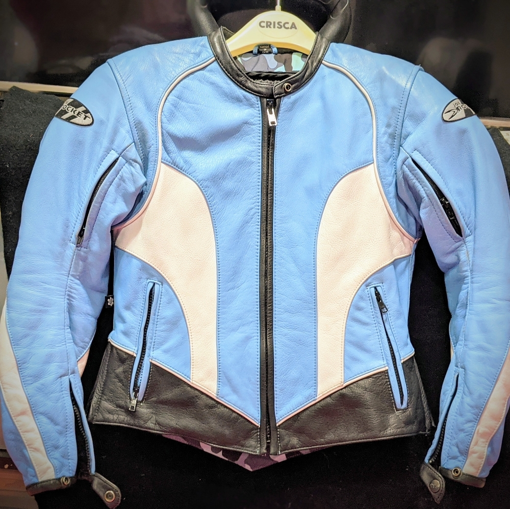 Women's Joe Rocket motorcycle leather jacket